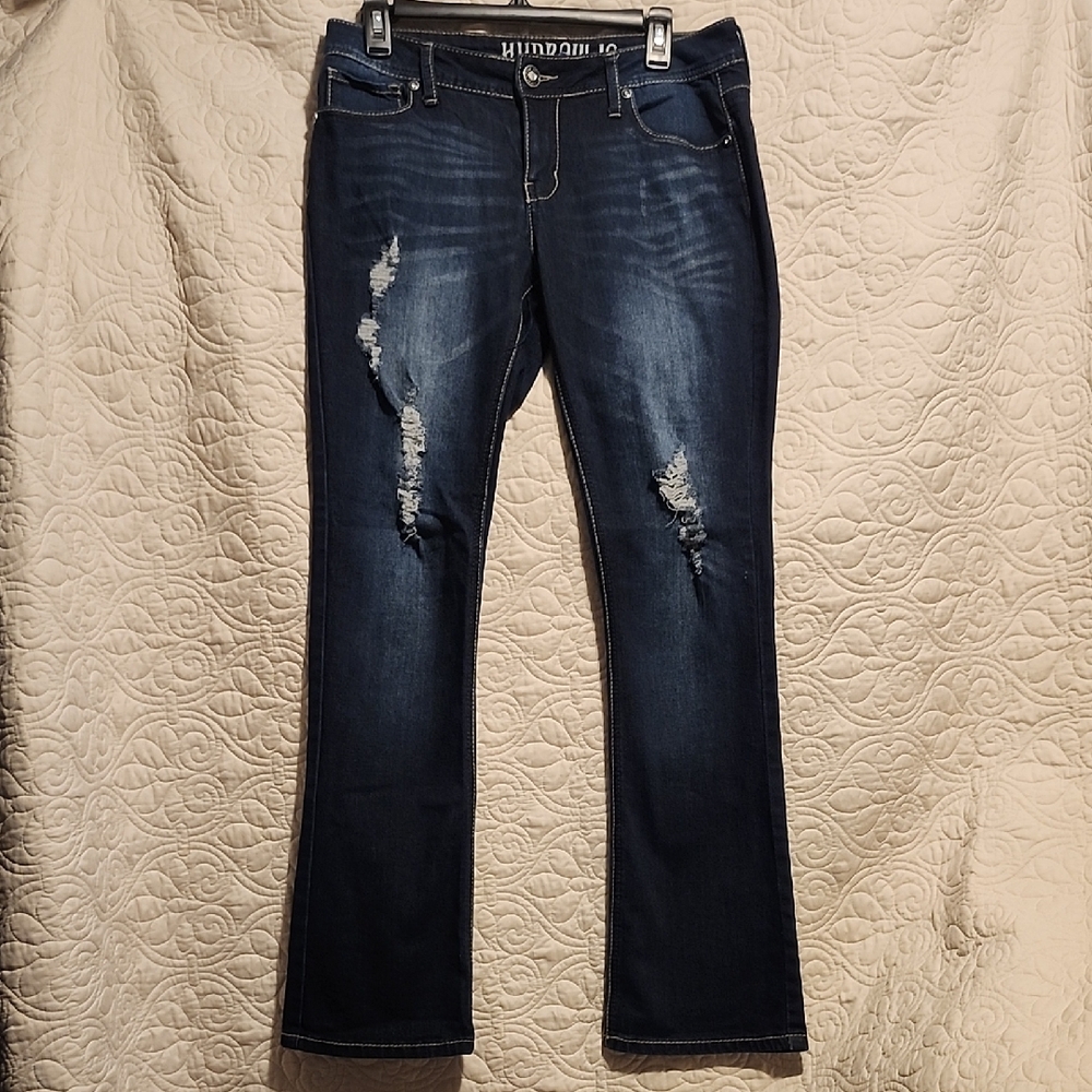 Hydraulic Dark Blue Straight Leg Jeans